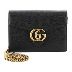 Gucci GG Marmont Chain Wallet Leather Mini