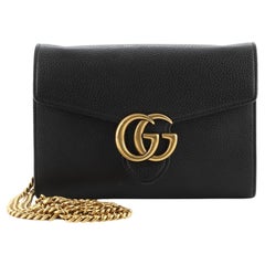 Gucci GG Marmont Kette Brieftasche aus Leder Mini