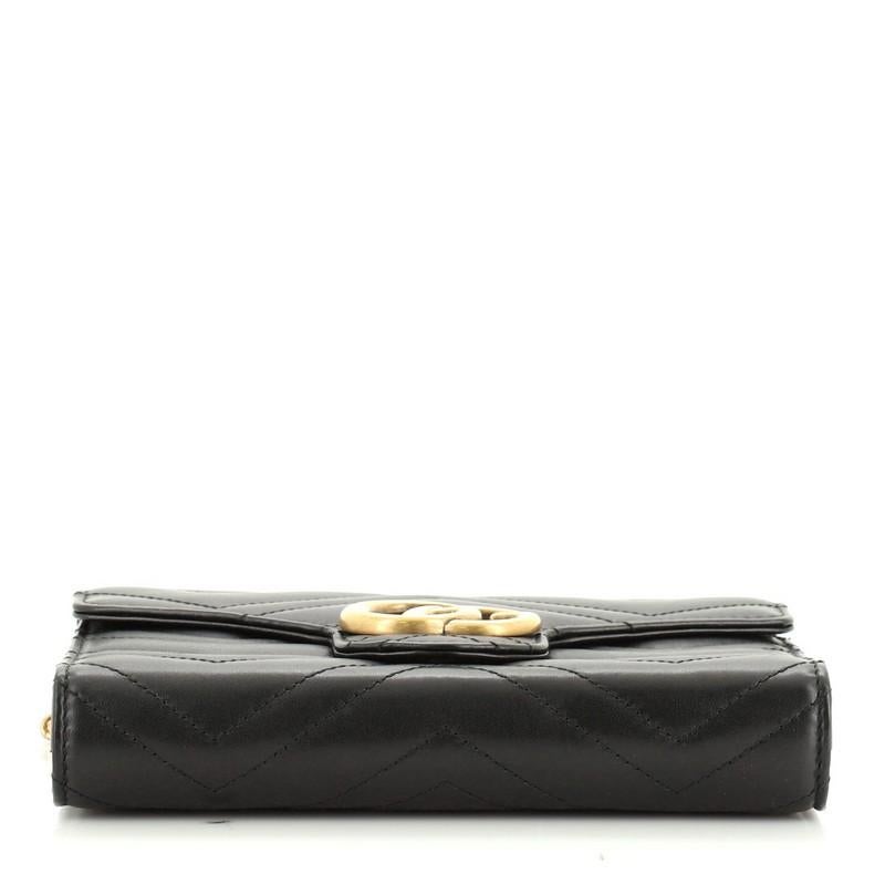Women's or Men's Gucci GG Marmont Chain Wallet Matelasse Leather Mini