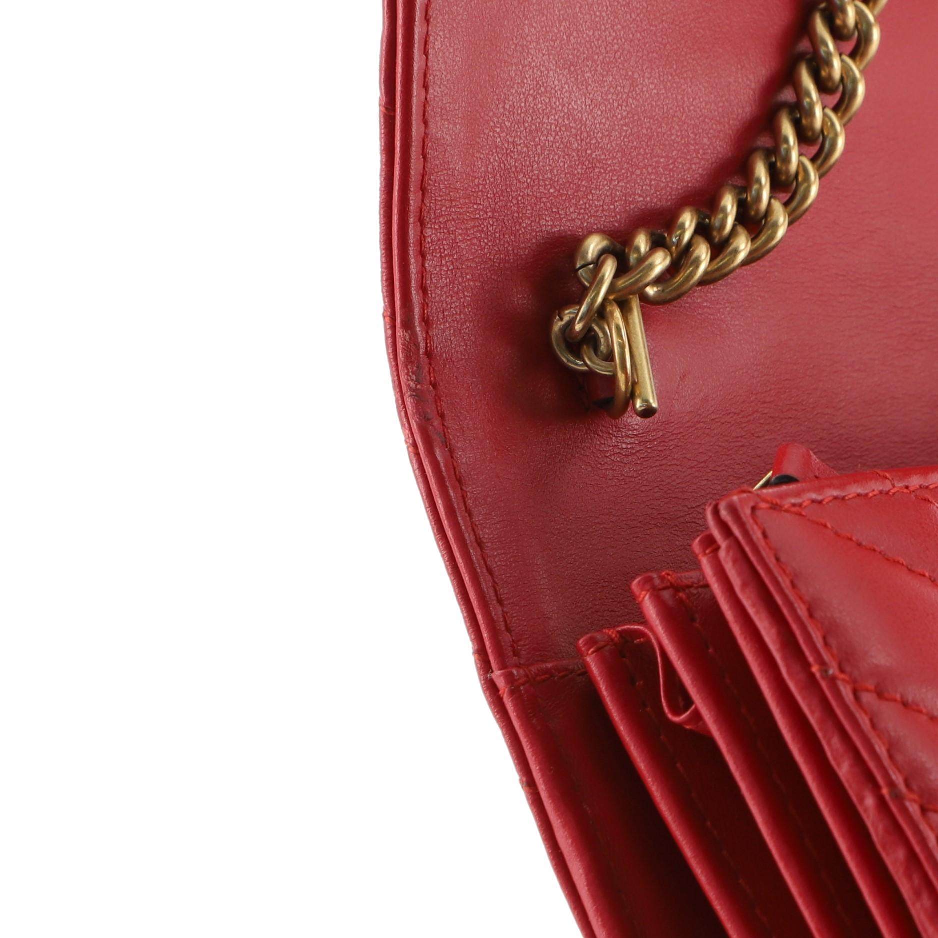  Gucci GG Marmont Chain Wallet Matelasse Leather Mini 1