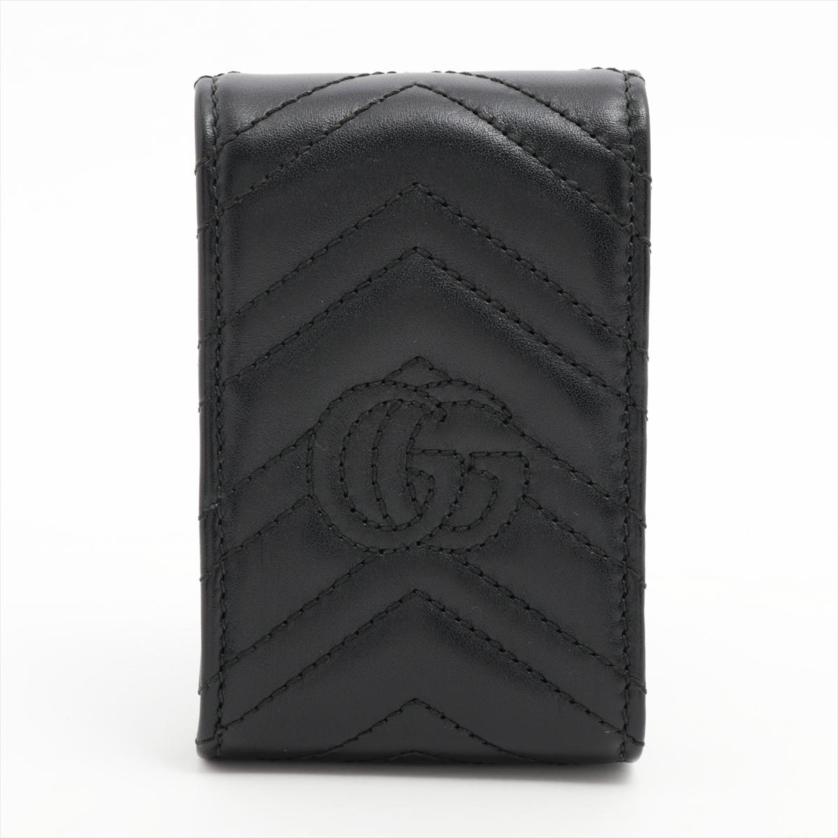 Gucci GG Marmont Cigarette Case Black In Good Condition In Humacao, PR