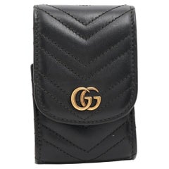 Used Gucci GG Marmont Cigarette Case Black