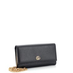 Gucci GG Marmont Continental Chain Wallet Leather