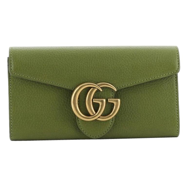 Gucci  GG Marmont Continental Wallet Leather