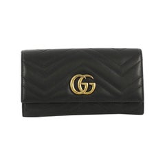 Gucci GG Marmont Continental Wallet Matelasse Leather