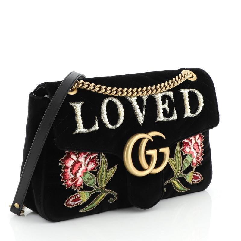 gucci marmont velvet bag