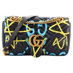 Gucci GG Marmont Flap Bag GucciGhost Matelasse Leather Small