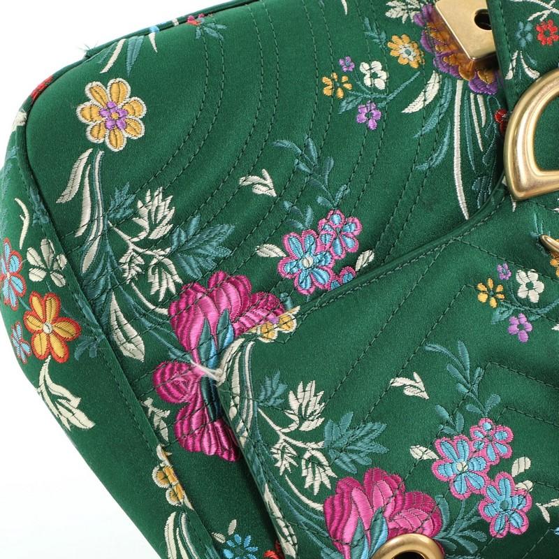 Women's or Men's Gucci GG Marmont Flap Bag Matelasse Floral Jacquard Medium