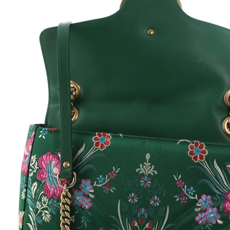 Gucci GG Marmont Flap Bag Matelasse Floral Jacquard Medium 1