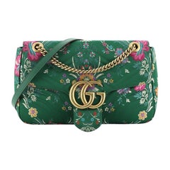 Gucci GG Marmont Flap Bag Matelasse Floral Jacquard Medium