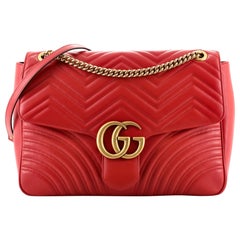 Gucci GG Marmont Flap Bag Matelasse Leather Large