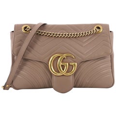 Gucci GG Marmont Flap Bag Matelasse Leather Medium