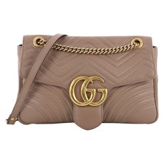 Gucci GG Marmont Flap Bag Matelasse Leather Medium