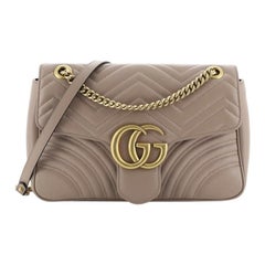 Gucci GG Marmont Flap Bag Matelasse Leather Medium