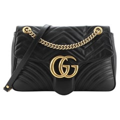 Gucci GG Marmont Flap Bag Matelasse Leather Medium