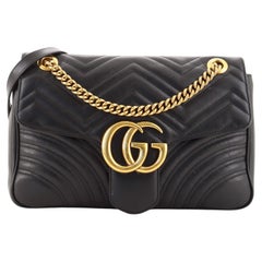 Gucci GG Marmont Flap Bag Matelasse Leather Medium