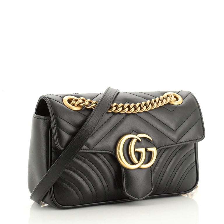 Gucci GG Marmont Flap Bag Matelasse Leather Mini at 1stdibs