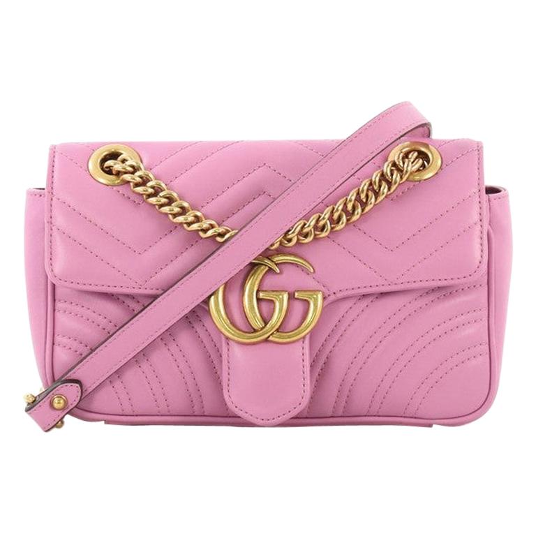 Gucci GG Marmont Flap Bag Matelasse Leather Mini at 1stDibs