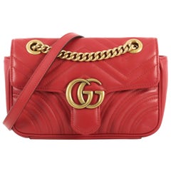 Gucci GG Marmont Flap Bag Matelasse Leather Mini