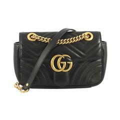Gucci GG Marmont Flap Bag Matelasse Leather Mini
