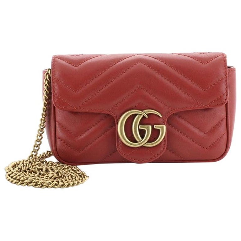 Gucci GG Marmont Flap Bag Matelasse Leather Mini at 1stDibs | coach ...