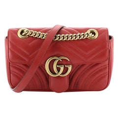 Gucci GG Marmont Flap Bag Matelasse Leather Mini