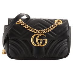Gucci GG Marmont Flap Bag Matelasse Leather Mini
