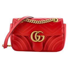 Gucci GG Marmont Flap Bag Matelasse Leather Mini