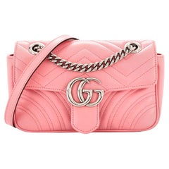 Gucci GG Marmont Flap Bag Matelasse Piel Mini