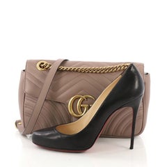 Gucci GG Marmont Flap Bag Matelasse Leather Small