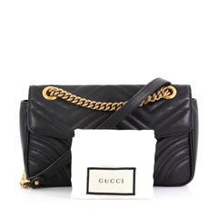 Gucci GG Marmont Flap Bag Matelasse Leather Small