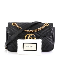 Gucci GG Marmont Flap Bag Matelasse Leather Small