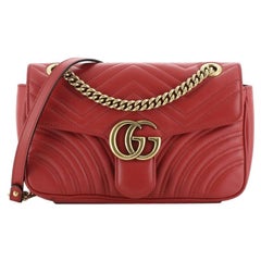 Gucci GG Marmont Flap Bag Matelasse Leather Small