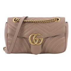 Gucci GG Marmont Flap Bag Matelasse Leather Small