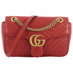 Gucci GG Marmont Flap Bag Matelasse Leather Small