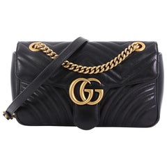 Gucci GG Marmont Flap Bag Matelasse Leather Small