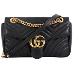 Gucci GG Marmont Flap Bag Matelasse Leather Small