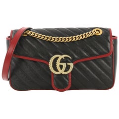 Gucci GG Marmont Flap Bag Matelasse Leather Small 