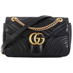 Gucci GG Marmont Flap Bag Matelasse Leather Small