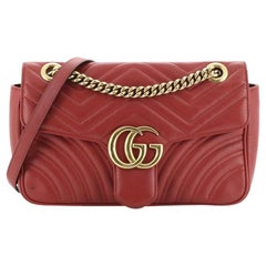 Gucci GG Marmont Flap Bag Matelasse Leather Small