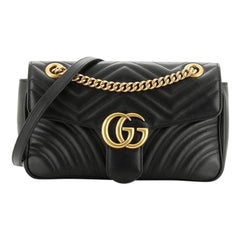 Gucci GG Marmont Flap Bag Matelasse Leather Small