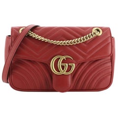 Gucci GG Marmont Flap Bag Matelasse Leather Small