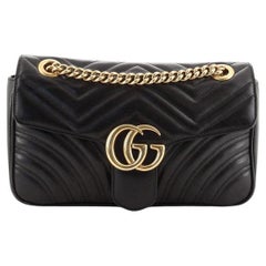 Gucci GG Marmont Flap Bag Matelasse Leather Small