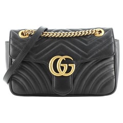 Gucci GG Marmont Flap Bag Matelasse Leather Small