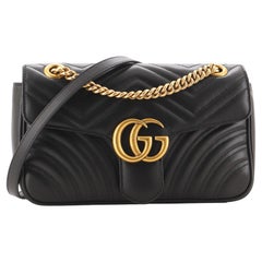 Gucci GG Marmont Flap Bag Matelasse Leather Small