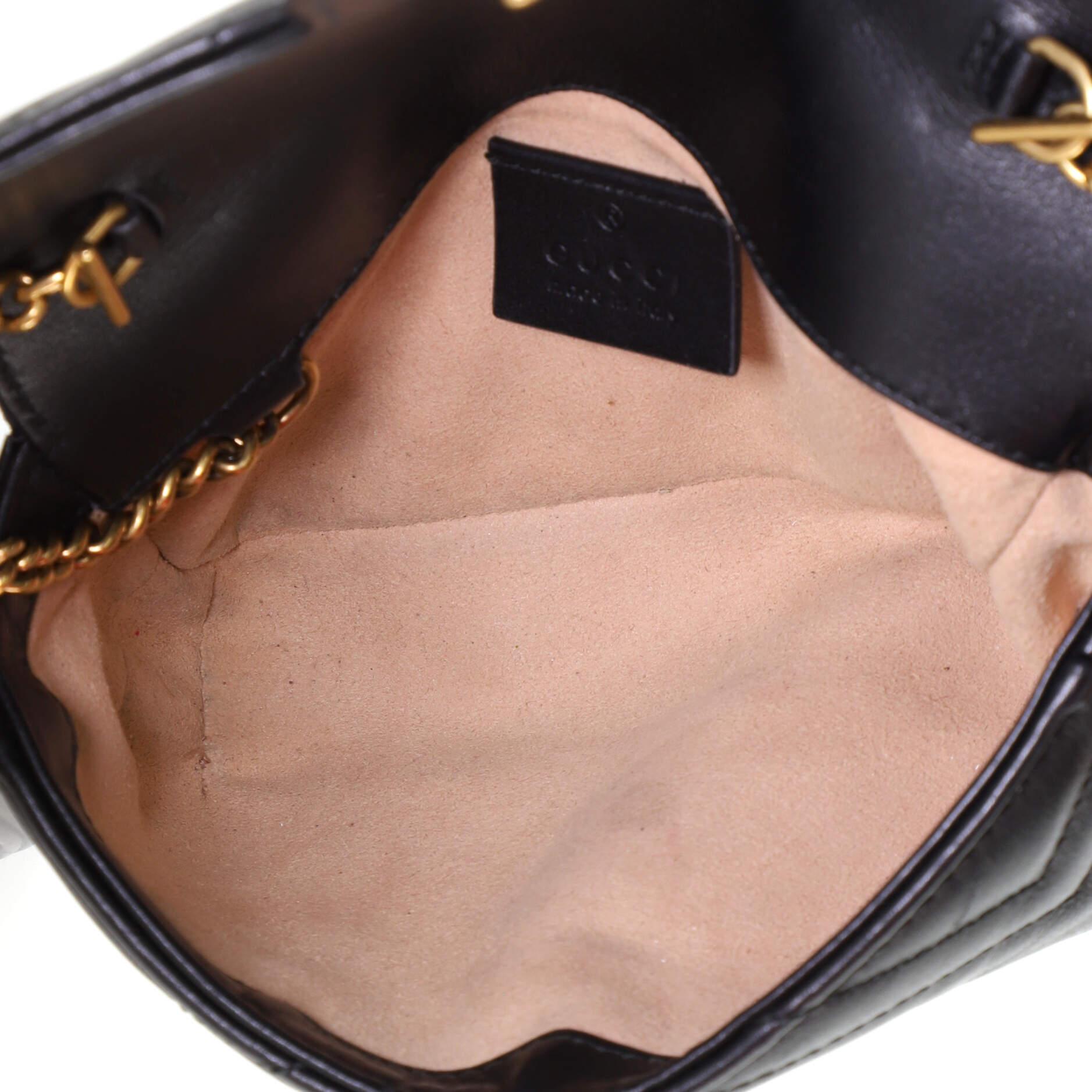 Women's or Men's Gucci  GG Marmont Flap Bag Matelasse Leather Super Mini