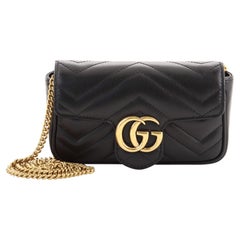 Gucci GG Marmont Flap Bag Matelasse Leather Super Mini