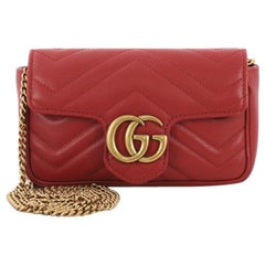 Gucci GG Marmont Flap Bag Matelasse Leather Super Mini