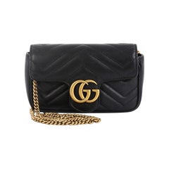 Gucci GG Marmont Flap Bag Matelasse Leather Super Mini