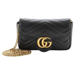 Gucci GG Marmont Flap Bag Matelasse Leather Super Mini